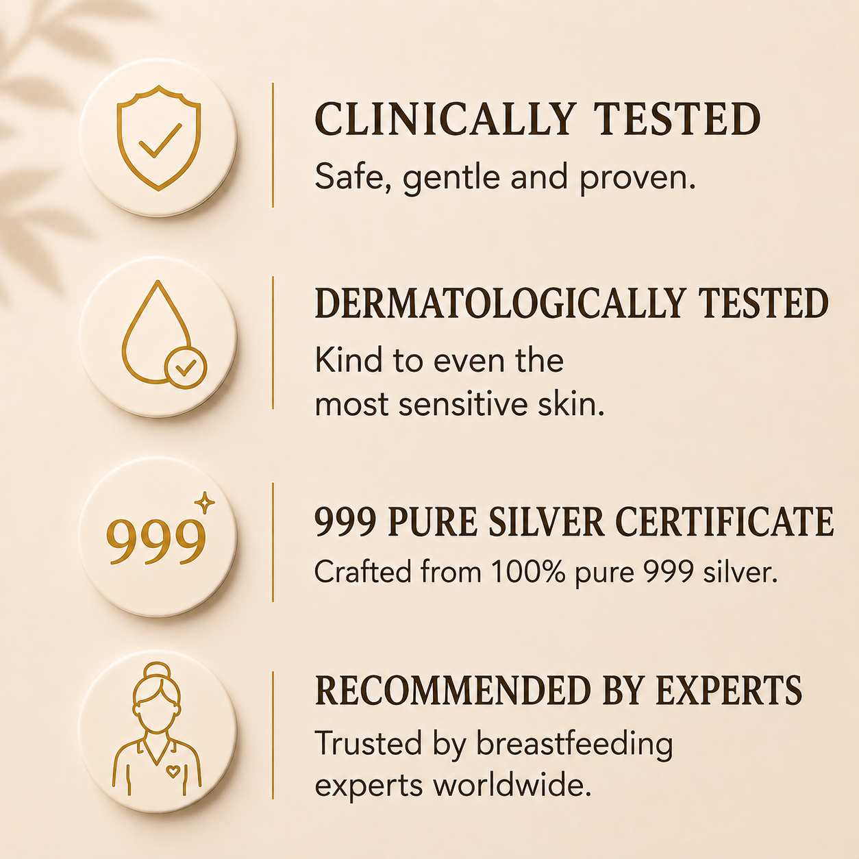 SILVER NURSING CUPS